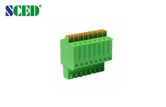 2 - 24 Number Of Contact Female Pluggable Terminal Blocks Spring Connector