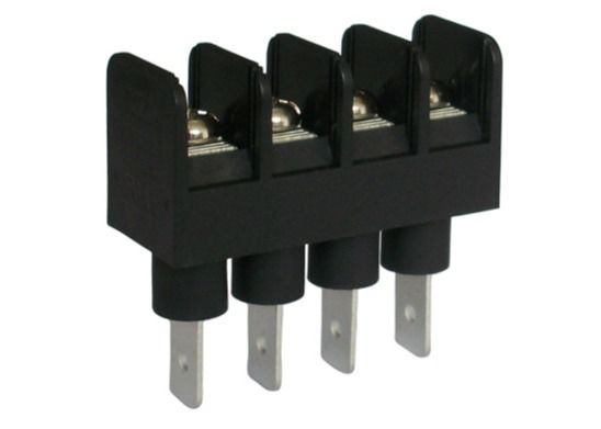 Black Pitch 9.525mm Terminal Block Barrier 300v 20A 2P-22P