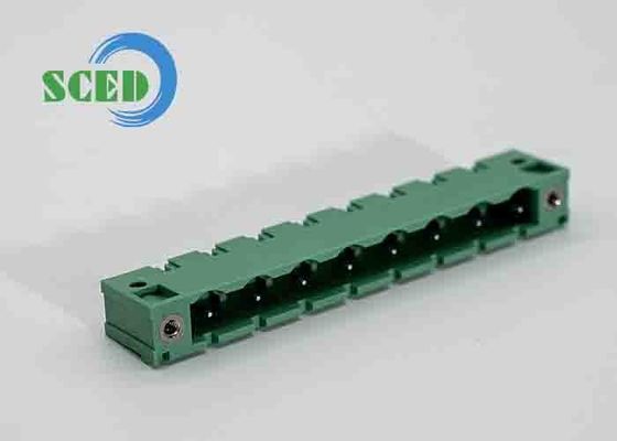 7.62mm Plug In Terminal Block Electrical Single Level 300V 2-14 Poles Tin Plated