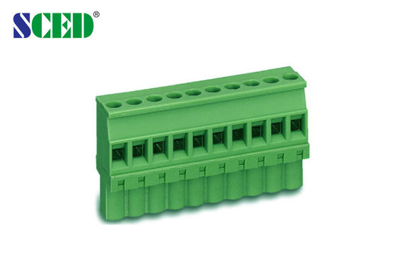 300V 18A Plug In Terminal Block Female for Communication , Panel Mount