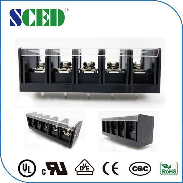 Electrical Barrier Terminal Block 600V 40A OEM / ODM For INVERTERS