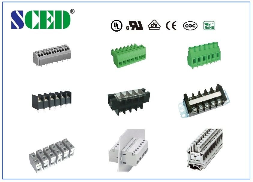 5.0mm PCB Terminal Block Connectors - Terminals 2P-24P Screw Clamp Terminal