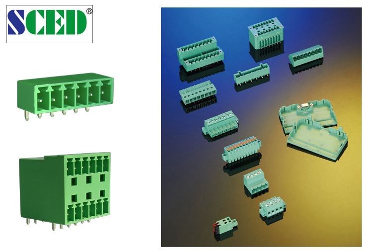 3.81mm 300v Male Plug In Terminal Block Connectors Electric Terminal Block