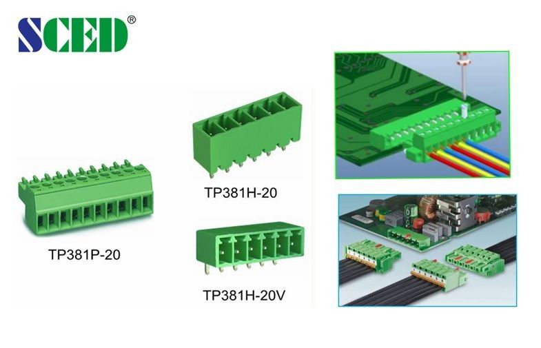 3.50mm Male Female Connectors Plug In Terminal Blocks 300V 8A Plugs And Sockets