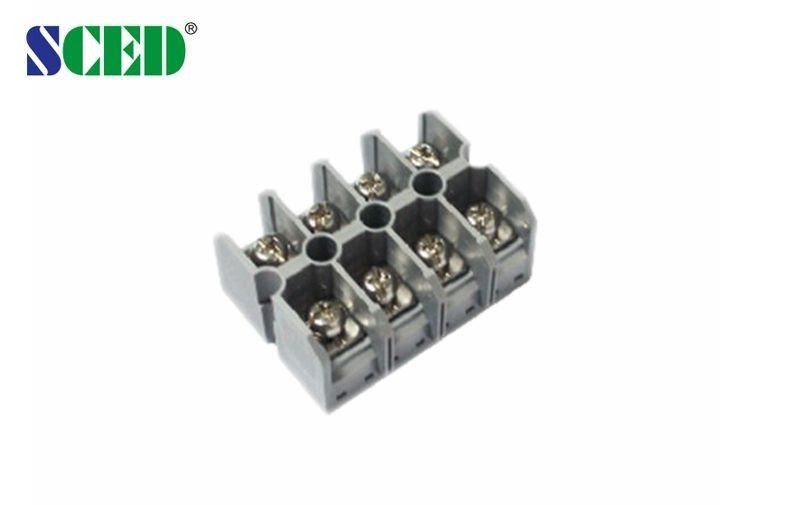 14.50mm Pitch Panel Feed Through High Current Terminal Block 4P Power Screw Connector