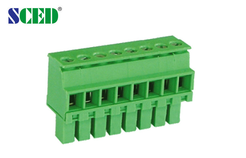 2-22 Number Of Contact Plug In Power Terminal Block Connector 3.81mm Female Terminal