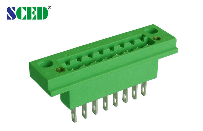 5.08mm Through Panel Terminal Block , 300V 18A 2-22P Male Pluggable Terminal Block