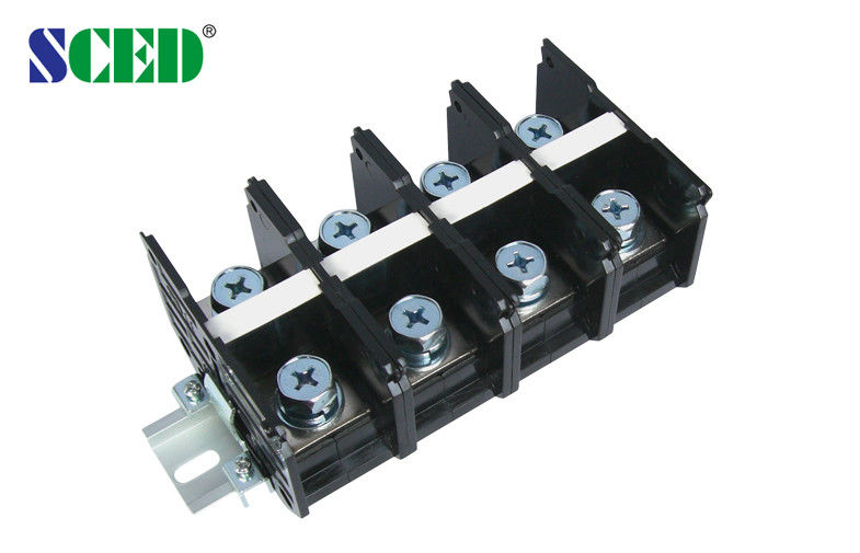 Power Terminal Block 32.00mm 175A Black Screw Mount Connection