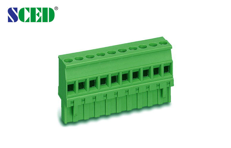 Plug - in Terminal Block    Pitch 5.08mm   300V 18A    Female    2P - 24P   Plug 