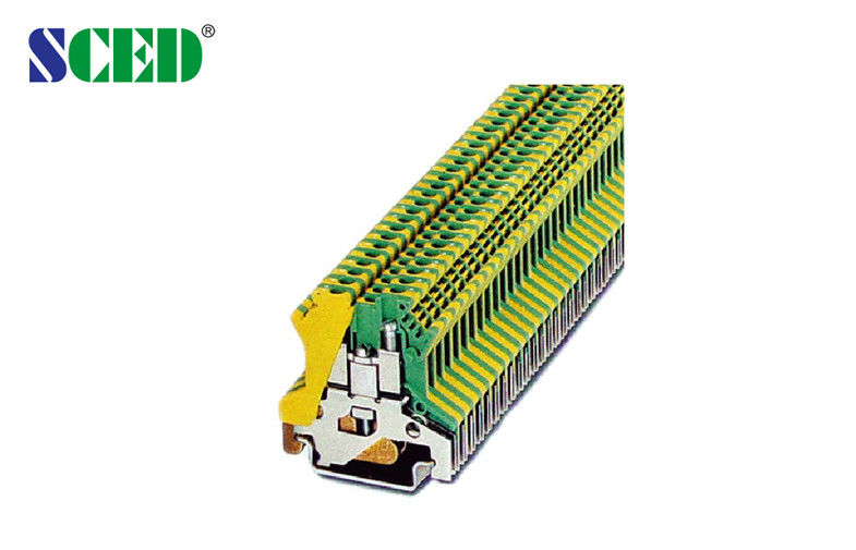  Din Rail Terminal Blocks   Terminal Width 4.2mm    AWG 30 - 14    Ground Terminal Blocks
