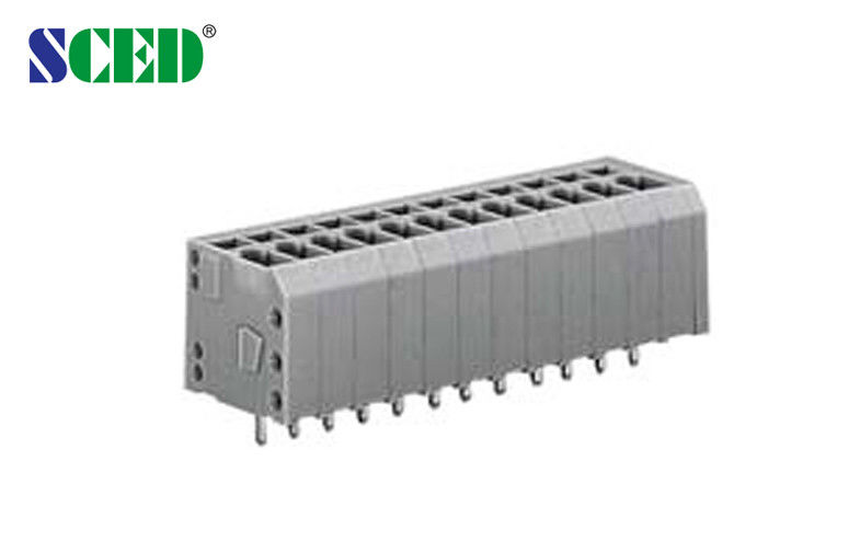 2.5mm 10A Spring Terminal Block Temperature Range-40℃~+105℃ Package Bag Tube Box