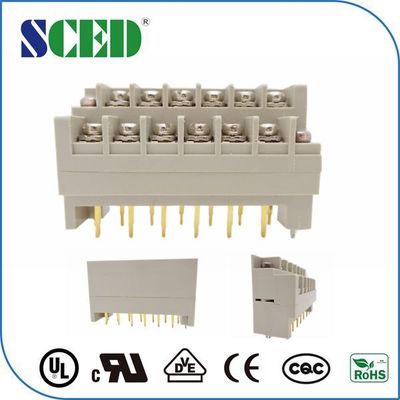 Pasy ogrodzeniowe Szary blok końcowy bariery fosfor brązowy