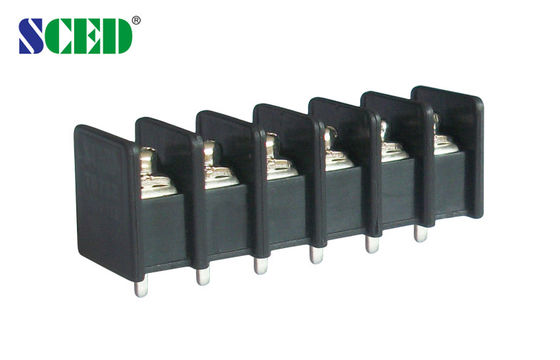 PBT Barrier Terminal Block 7.62mm Pitch 15A 2-24 Pole Brass PCB Terminal Connector