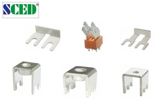 75A M4 Żuraw Niklowany mosiądz PCB Terminal Block Części 6.4x9.8mm