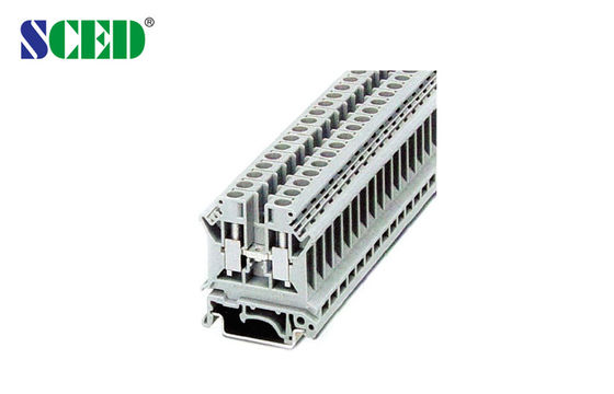 600V 50A Industrial Din Rail Mount Terminal Blocks 8,2 mm Szerokość UL CE