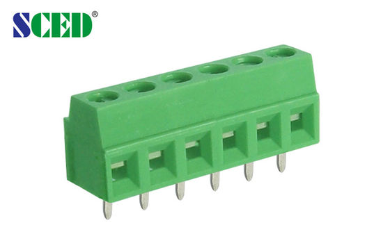Zielony 300V 10A PCB Mount Terminal Block Pitch 3.5mm Do oświetlenia elektrycznego