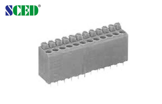 3.81mm Pitch PCB Spring Screwless Terminal Block, 16 - 20 AWG 300V 10A, 2P - 28P