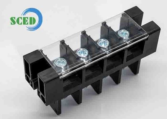21.00mm PBT Wprowadzenie przez 180A Panel Mount Perforation Terminal Block Z plastikową osłoną