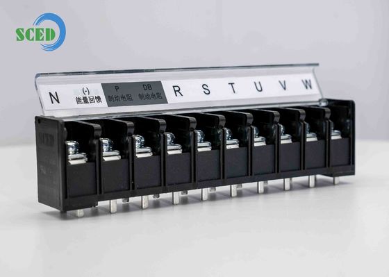 Blok zaciskowy barierowy PBT rozstaw 14,50 mm 600 V 40 A 4-14P blok zaciskowy zasilania M5