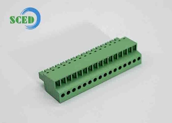 PA66 Plastikowy blok końcowy z wtyczką z napięciem stałym 3000V AC/min i temperaturą roboczą od -40°C do +105°C dla PCB